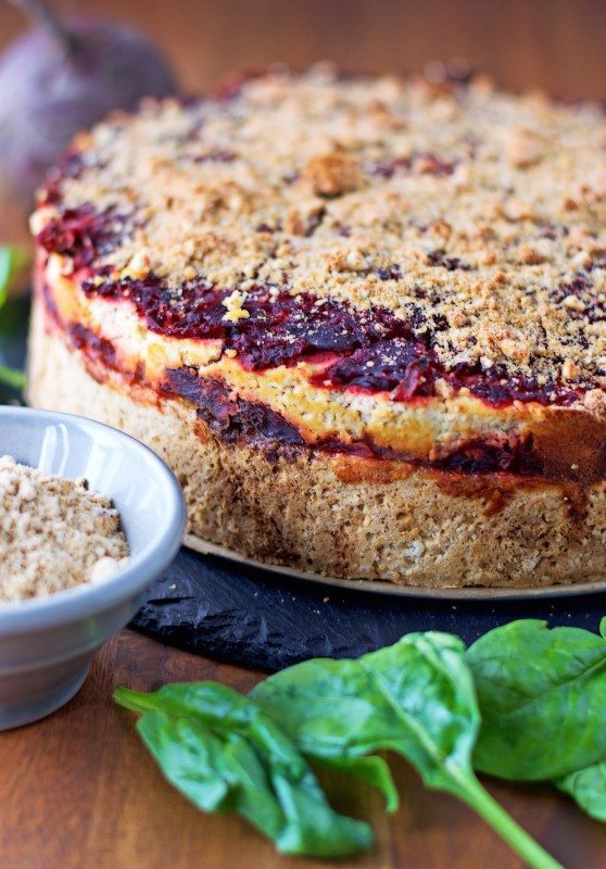 Beet and Spinach Tart - Contentedness Cooking