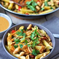 Creamy Peanut Pasta | #vegan #glutenfree www.contentednesscooking.com