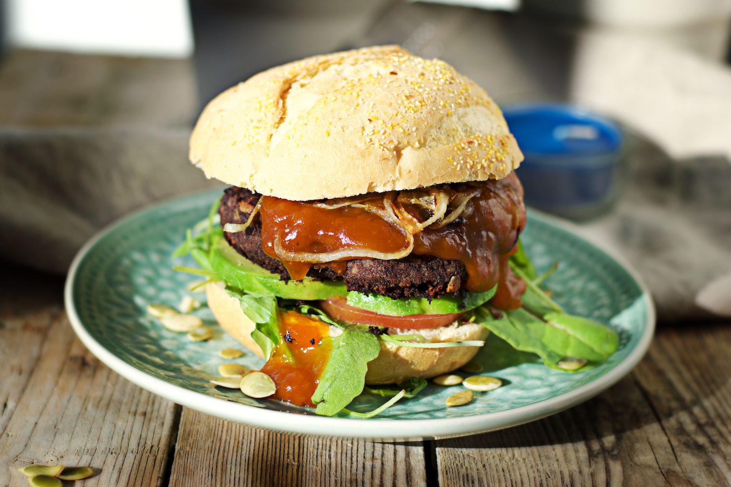 Vegan Black Bean Burger - Contentedness Cooking