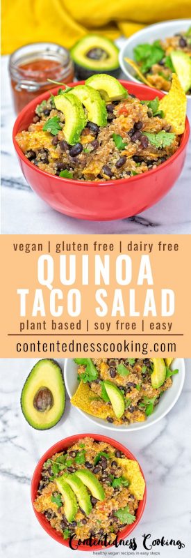 Quinoa Taco Salad [vegan, gf] - Contentedness Cooking