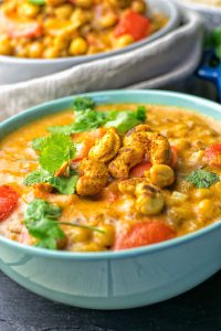 Lentil Chickpea Yellow Curry - Contentedness Cooking