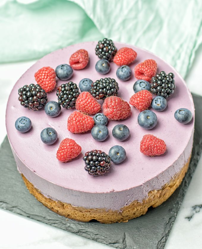 Berry Smoothie Yoghurt Cake - Contentedness Cooking