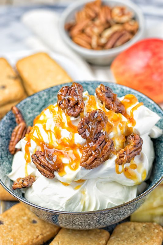 Salted Caramel Cream Cheese Dip Contentedness Cooking