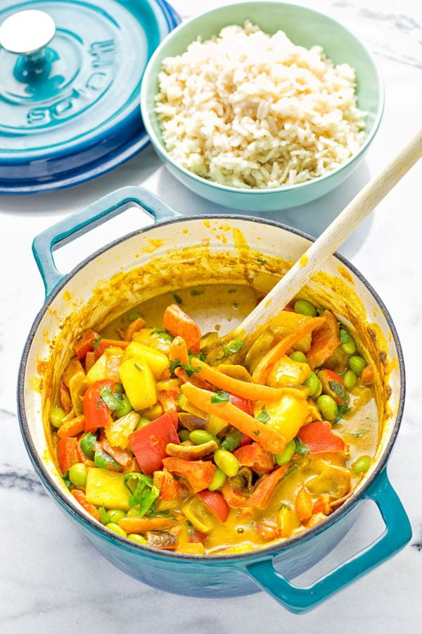 Coconut Cream Pineapple Curry - Contentedness Cooking