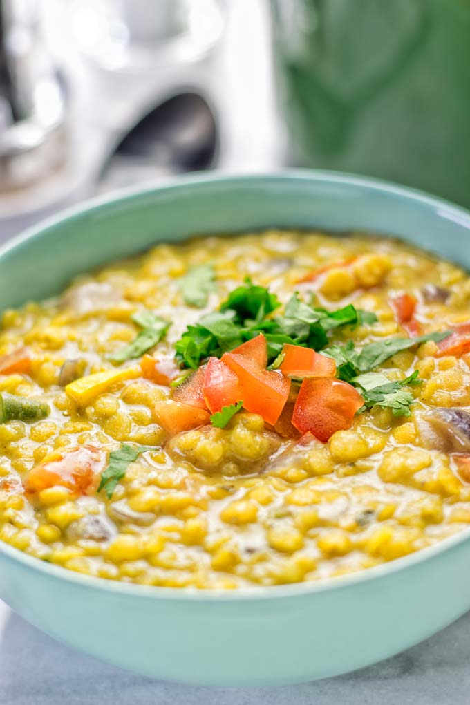 Indian Yellow Split Pea Soup (Dal Tadka) - Contentedness Cooking