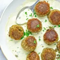 Vegetarian Swedish Meatballs | #vegan #contentednesscooking #glutenfree #yum