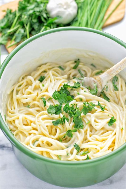 Cauliflower Carbonara Sauce - Contentedness Cooking