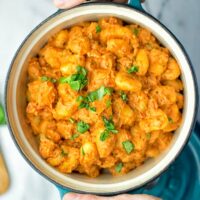 Gnocchi with Garlic Cream Tomato Sauce | #vegan #glutenfree #contentednesscooking #creamy #tahini