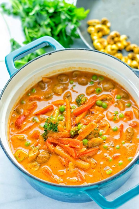 Vegetable Panang Curry - Contentedness Cooking