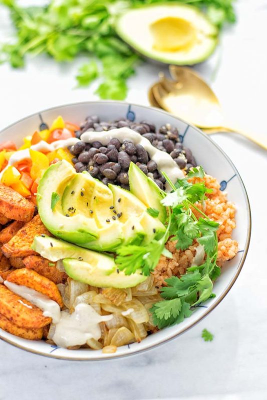 Cajun Sweet Potato Rice Bowl - Contentedness Cooking