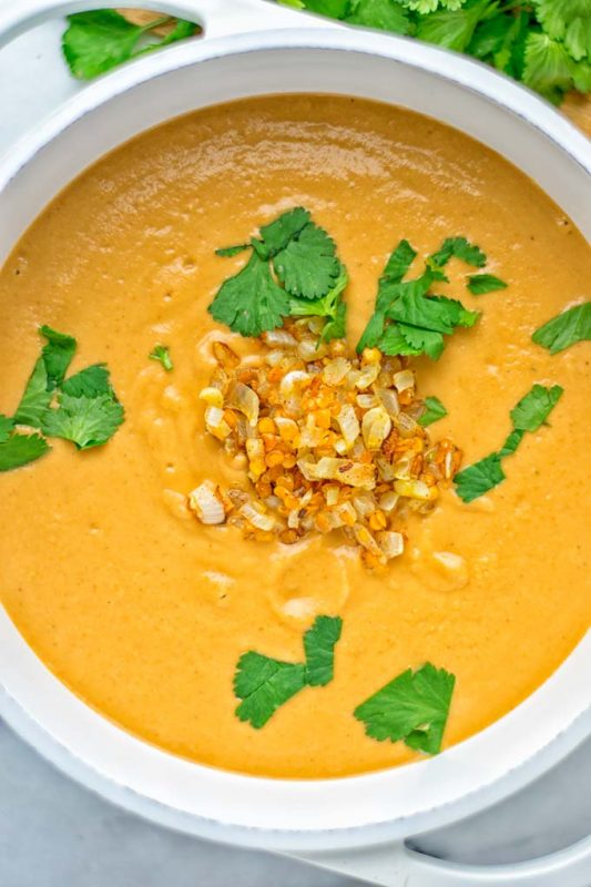 Egyptian Red Lentil Soup - Contentedness Cooking