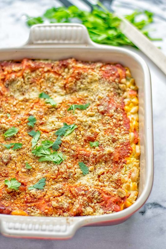 White Chili Lasagna [vegan] - Contentedness Cooking