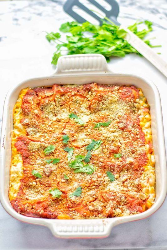 White Chili Lasagna [vegan] - Contentedness Cooking