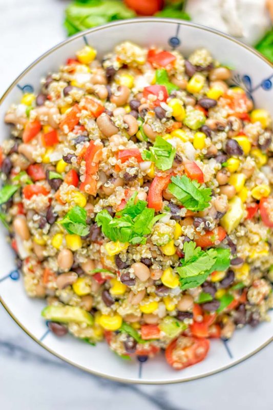 Cowboy Caviar Quinoa Salad - Contentedness Cooking