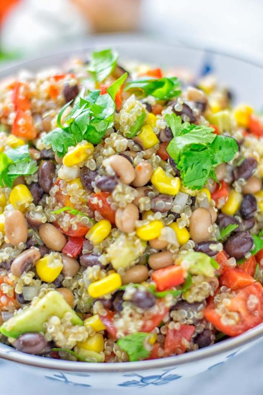 Cowboy Caviar Quinoa Salad - Contentedness Cooking