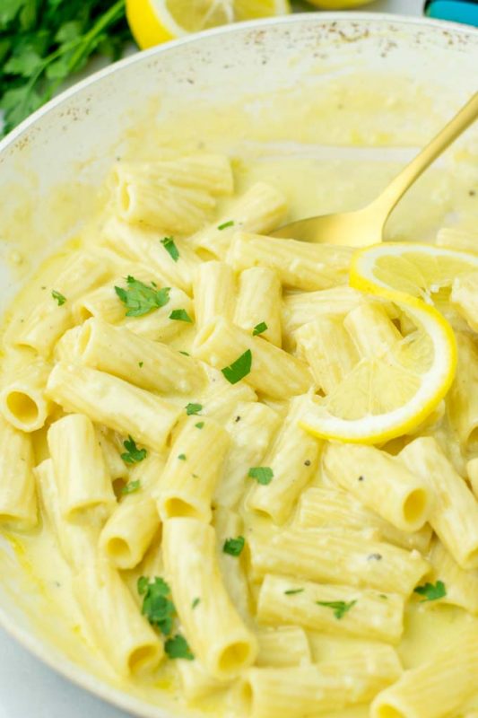 Lemon Pasta Sauce [vegan] Contentedness Cooking