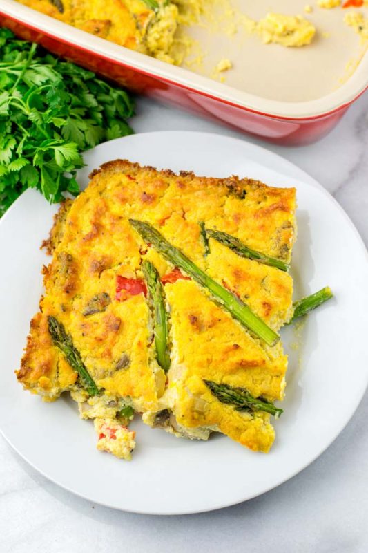 Asparagus Quiche [vegan] - Contentedness Cooking