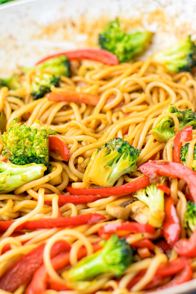 Stir Fry Noodles vegan One Pot Contentedness Cooking