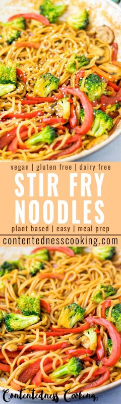 Stir Fry Noodles [vegan, one pot] - Contentedness Cooking