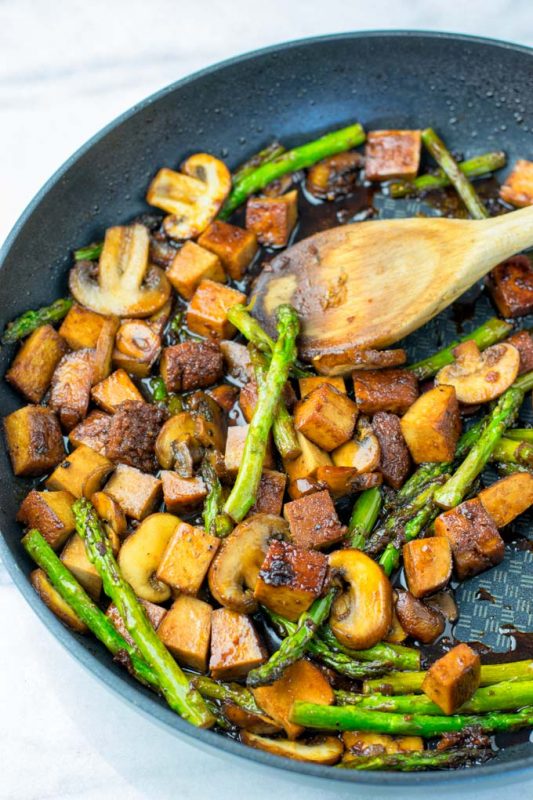 Asparagus Stir Fry [vegan ] - Contentedness Cooking