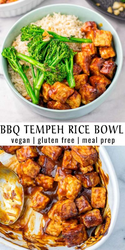 BBQ Tempeh Rice Bowl Recipe - Contentedness Cooking