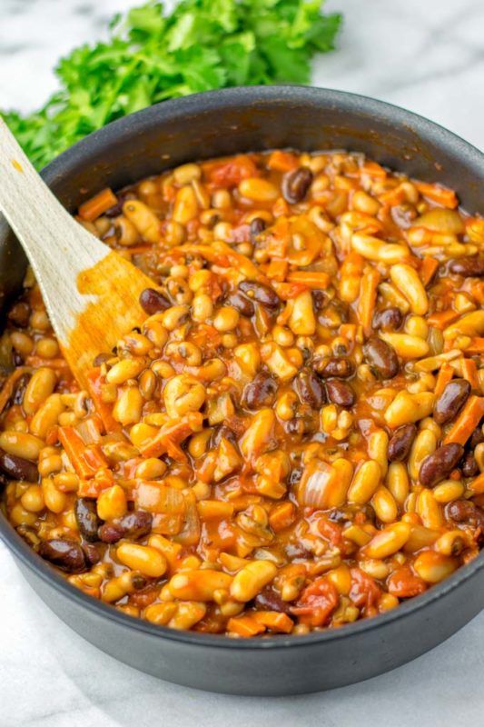 Cowboy Beans [vegan, gf] - Contentedness Cooking