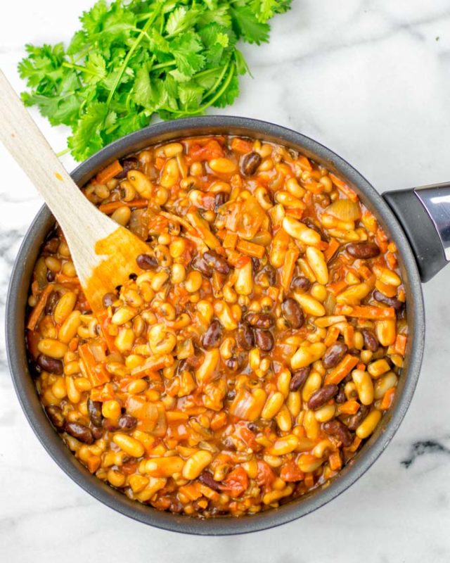 Cowboy Beans [vegan, gf] - Contentedness Cooking