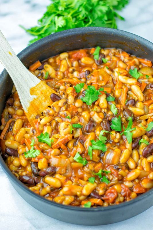 Cowboy Beans [vegan, gf] - Contentedness Cooking