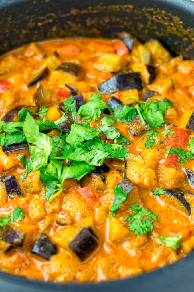 Eggplant Curry Recipe [vegetarian] - Contentedness Cooking
