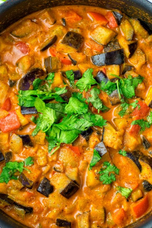 Eggplant Curry Recipe [vegetarian] Contentedness Cooking