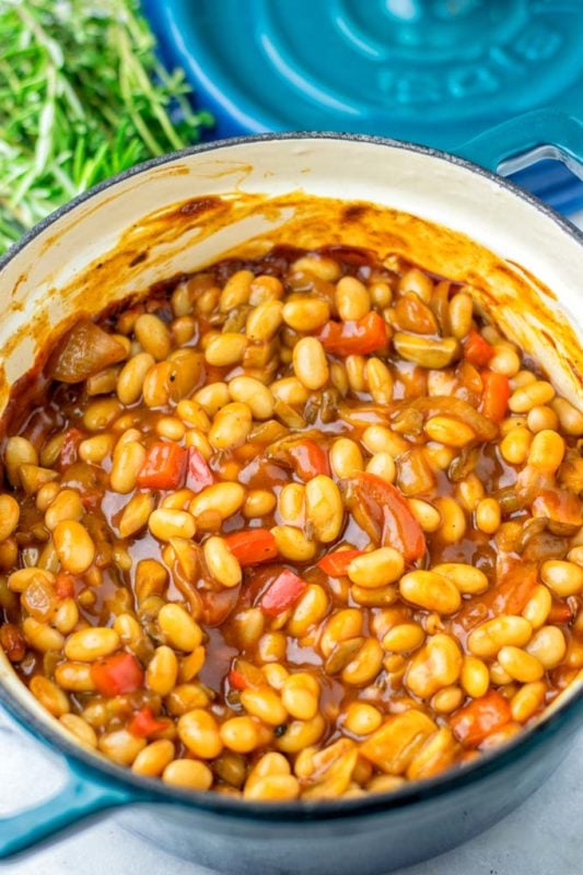 Baked Beans [vegan, sugar free] - Contentedness Cooking