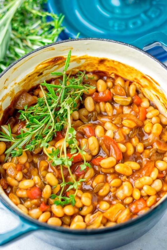 Baked Beans [vegan, sugar free] - Contentedness Cooking