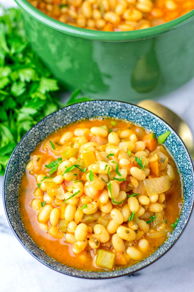 Best Navy Bean Soup Recipe White Beans And So Easy Vegan Contentedness Cooking