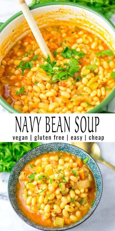 Best Navy Bean Soup Recipe White Beans And So Easy Vegan Contentedness Cooking