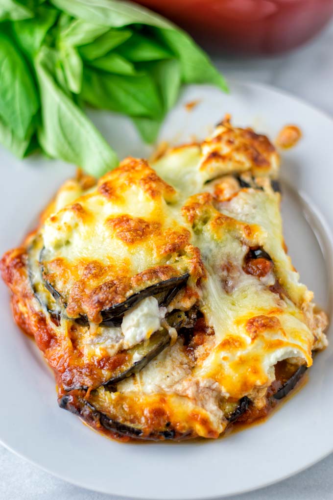 Eggplant Lasagna [vegan] - Contentedness Cooking