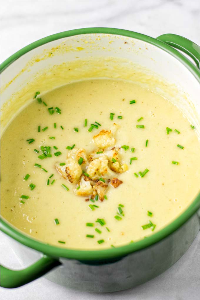 Cauliflower Soup [vegan] - Contentedness Cooking