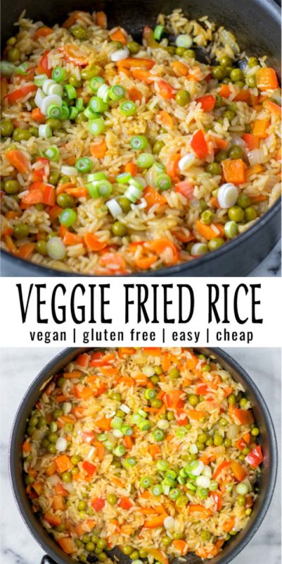 Veggie Fried Rice [vegan] - Contentedness Cooking