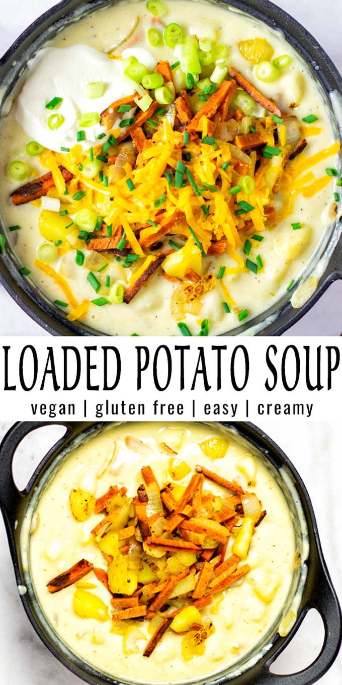 Loaded Potato Soup [vegan] - Contentedness Cooking