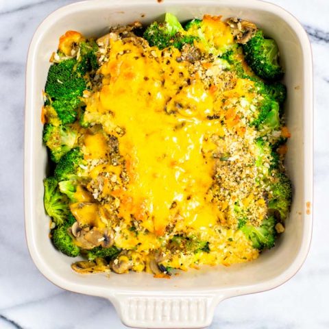 Broccoli Casserole [vegan] - Contentedness Cooking