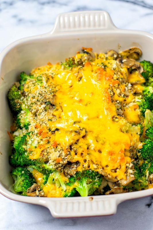 Broccoli Casserole [vegan] - Contentedness Cooking