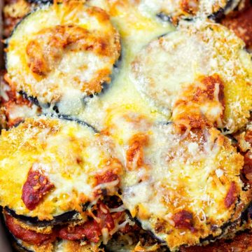Eggplant Parmesan [vegan] - Contentedness Cooking