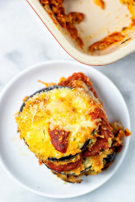 Eggplant Parmesan [vegan] - Contentedness Cooking