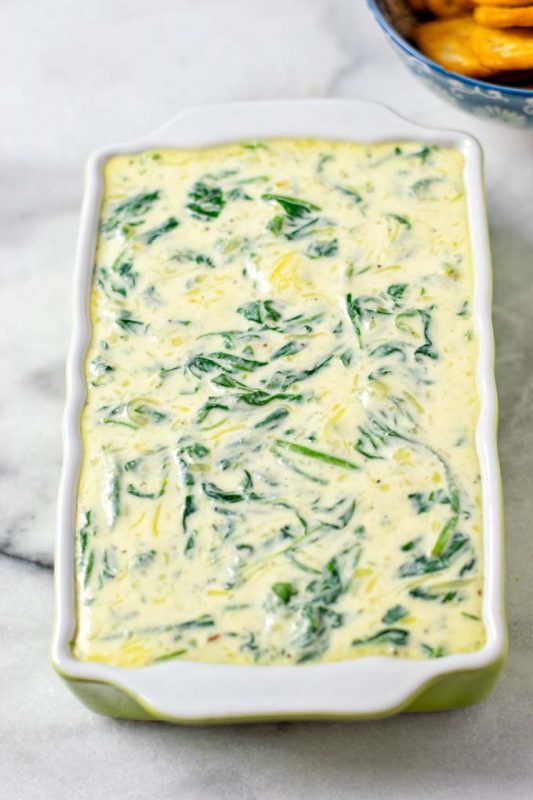 Spinach Dip in 15 minutes - Contentedness Cooking