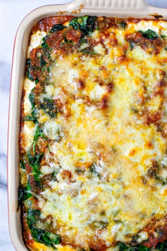 Spinach Lasagna [vegan] - Contentedness Cooking