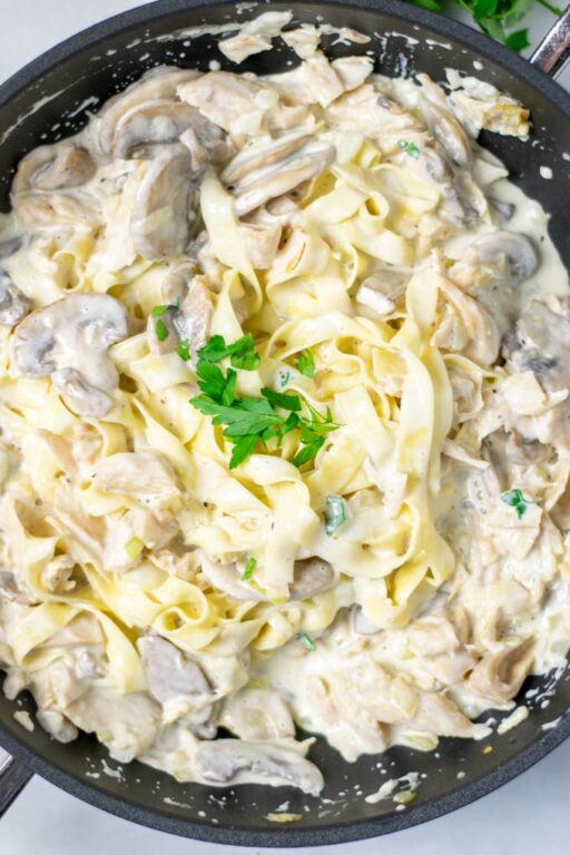 Creamy Mushrooms [vegan] - Contentedness Cooking