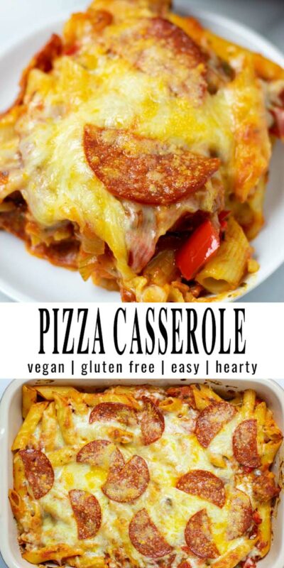 Pizza Casserole [vegan] - Contentedness Cooking