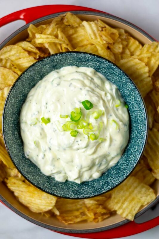 Potato Chip Dip [vegan, easy] - Contentedness Cooking