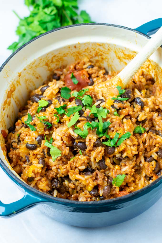 Taco Rice [15 minutes, vegan] - Contentedness Cooking