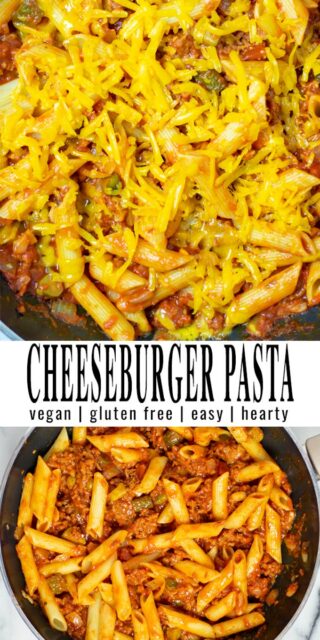 Cheeseburger Pasta [vegan] - Contentedness Cooking