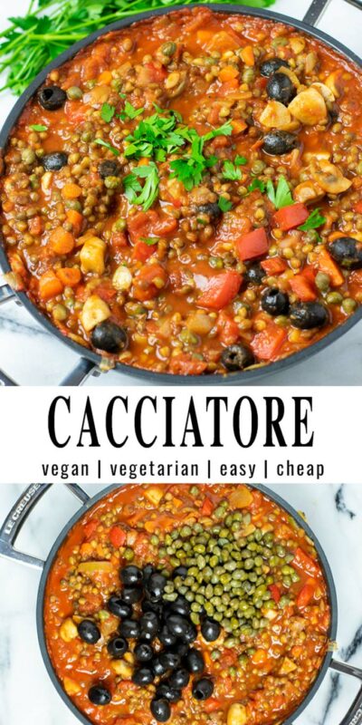 Cacciatore [homemade, vegetarian] - Contentedness Cooking